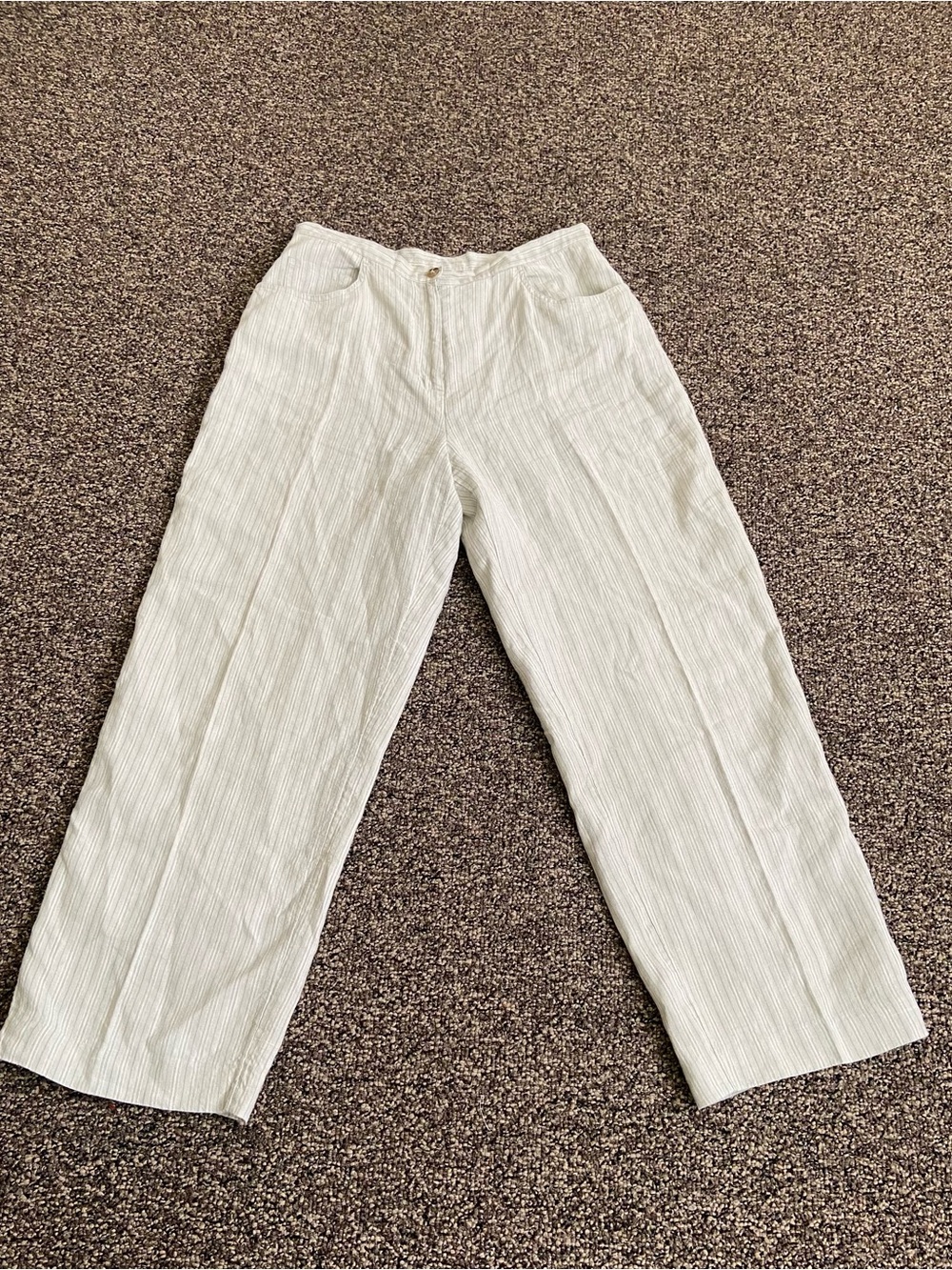 J. Jill Wide-Leg Crop Pull-On Pants, size:10 - Picture 2 of 12